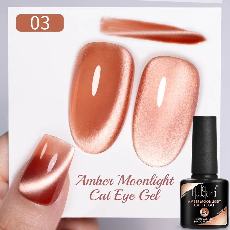 AWStorG 7.5ml Starlit Cat Magnetic Gel Nail Polish Must need Black Gel-Polaris Light Soak Off UV Gel Varnis Semi Permanent DIY