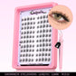 GROINNEYA Natural Cluster Lashes C Curl Manga Lashes Soft Cross Wispy Individual Cluster Anime Eyelashes Extension Eye Makeup