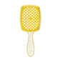 1PCS Colorful Wide Teeth Air Cushion Comb Bakhogold Anti-static Hair Brush with Hollow Design for Scalp Massage