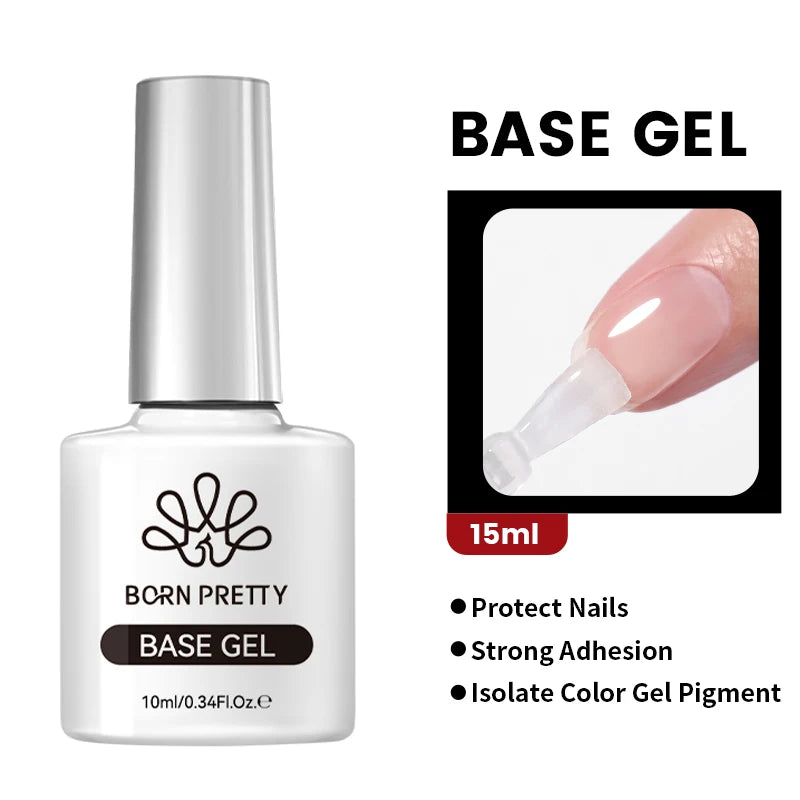BORN PRETTY 10ml Sparkling Glitter Reflective Gel Nail Polish Sparkly Holo Shiny Pink Silver Black Gel Nail Art Salon Varnish