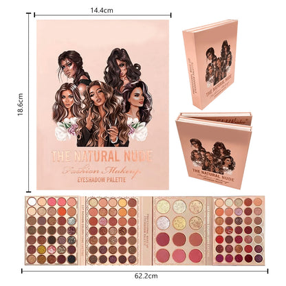 Eyeshadow Palette Book 76/91/117 Colors Matte Shimmer Glitter High Pigmented Long Lasting Resistant Beginner Friendly Makeup for Daily Use Party Gift Women Girl