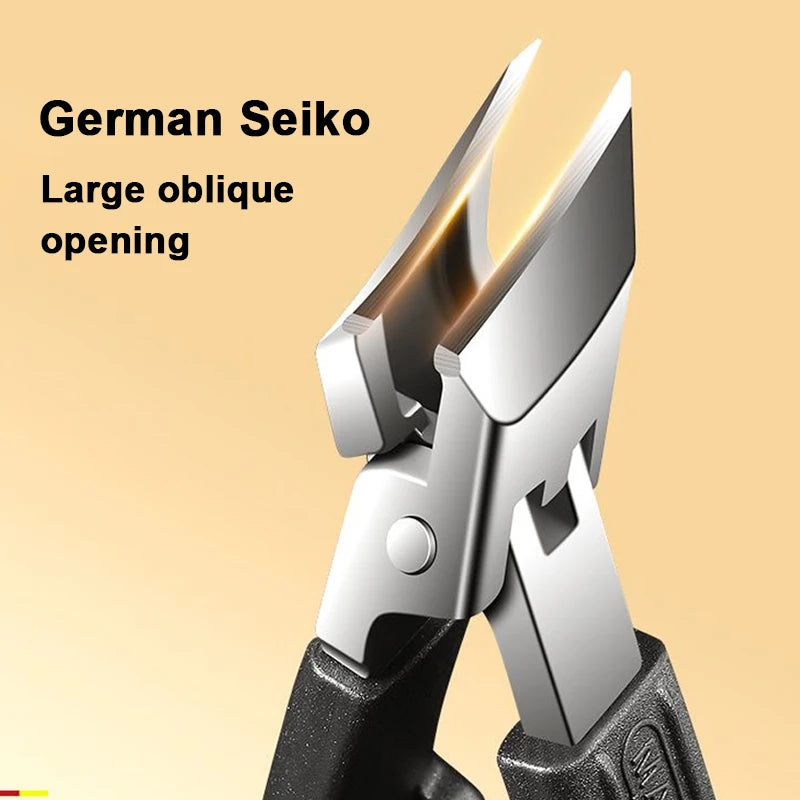 Anti-Splash 60° Slant Edge Nail Clipper Set Professional High-end Eagle Beak Oblique Toe Nail Trimmers Ingrown Toenail Tools