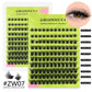 GROINNEYA Lashes Clusters 8-16mm Fluffy Volume Clusters Lashes 80D Faux Mink Eyelashes Cluster Natural Thick False Eyelashes