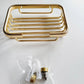Gold Soap Dishes Soap Basket Wall Mounted Soap Dish Bathroom Accessories Bathroom Furniture Toilet Balcony Glass Soap Holder