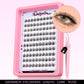 GROINNEYA Natural Cluster Lashes C Curl Manga Lashes Soft Cross Wispy Individual Cluster Anime Eyelashes Extension Eye Makeup