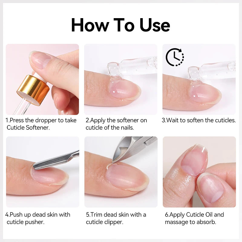 UR SUGAR 15ml GEL Cuticle Remover Gentle Nail Cuticle Oil Softener Liquid Nail Art Treatment Manicure Repair Care Tools Kit