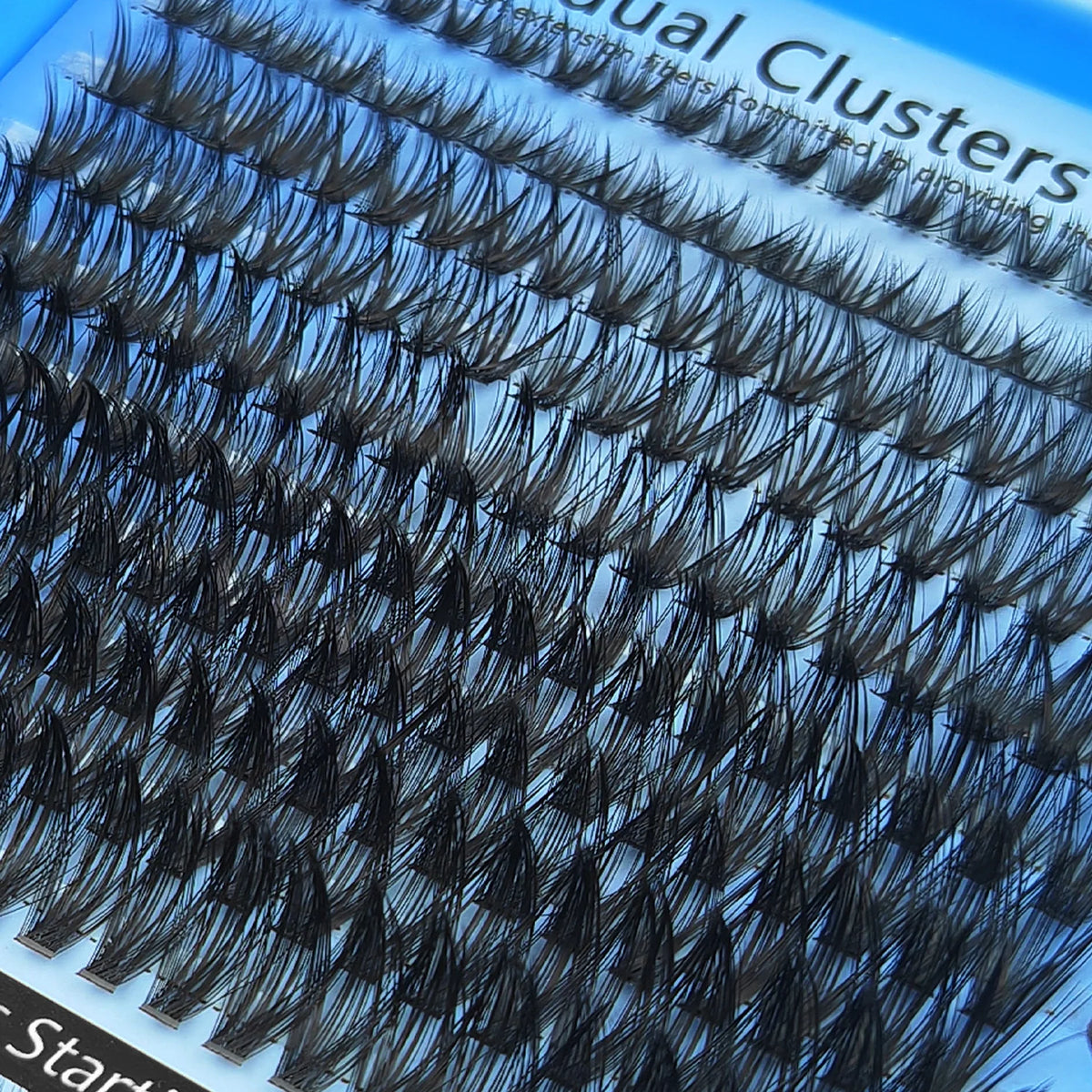 800Pcs Individual Cluster Lashes D Curl 30D 40D 50D 60D Mixed 8-16mm DIY Lash Extensions Wispy Volume False Eyelashes