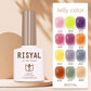 Jelly Gel Polish, 24 Colors Trendy Neon Jelly Gel Nail Polish Kit Glossy Crystal Transparent Gel Polish Nude Pink Purple Green B