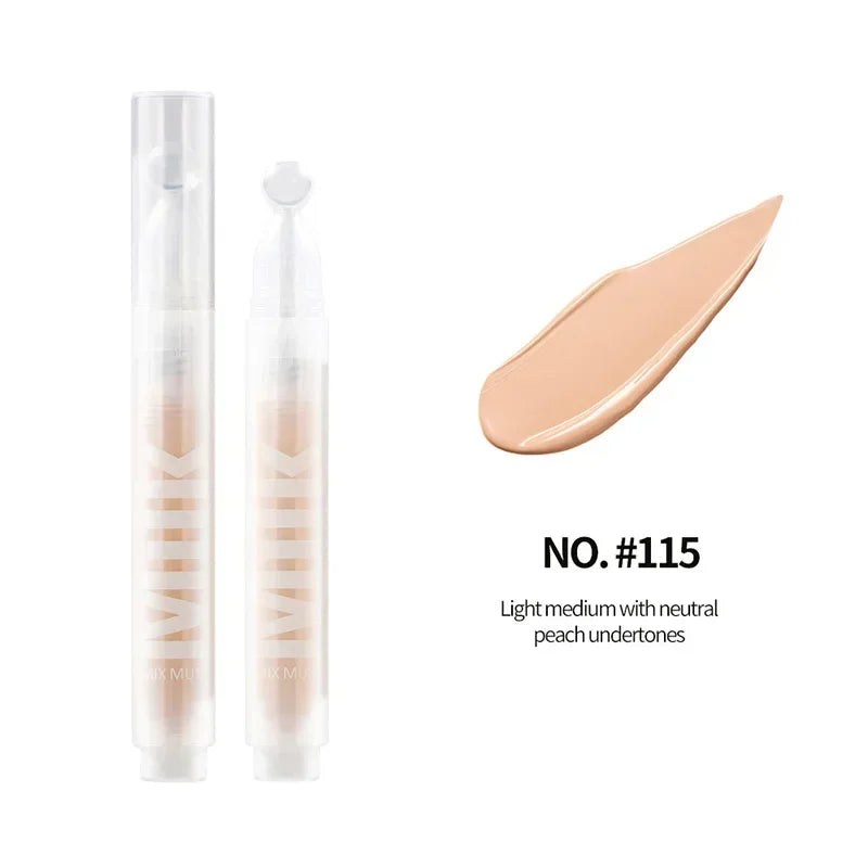 Milk Liquid Concealer,Full Coverage Base Makeup Contour Brightening,Dark Circles Corrector, Foundation Bb Cream,Cover Acne Pores