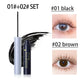Silk Fiber Curling Mascara, Ultra-Fine Brush, Lengthening & Volumizing, Waterproof, Smudge-Proof, Long-Lasting, Unisex, Eye Safe