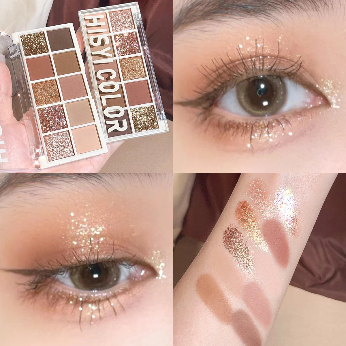 Star Rejuvenation Ten-Color Eye Shadow Pearl Matte Pink Pure Desire Powder Brown Plate Gentle Daily Cheap Makeup