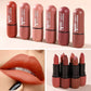 Ladies' Christmas Makeup Set, 6 Lipstick and Makeup Bag, Durable and Easy to Apply Designed for Ladies and Girls