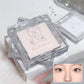 Matte Highlighter Powder in White-Natural 3D Brightening Eyeshadow Long-Lasting Eye Makeup Palette Brighten Face High Gloss