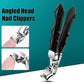 Curved Nail Scissors Stainless Steel Large Opening Toenail Scissors Elderly Angle Cutter Trimmer Manicure Nail Scissors