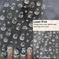Flying Snowflakes Cold Winter Geometric Hexagon Star Romantic Adhesive Nail Art Stickers Embossment Rhinestone Manicure Decals