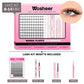WOSHEER Eyelash Clusters Kit Thick Individual Lashes Lash Bond And Seal And Remover Faux Mink Lashes Eyelash Extension DIY
