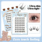 Ultra-thin Noglue Lashes Zero-touch False Eyelashes Natural Eyelash Clusters Lashes with Eyelash Glue Self Adhesive Eyelashes