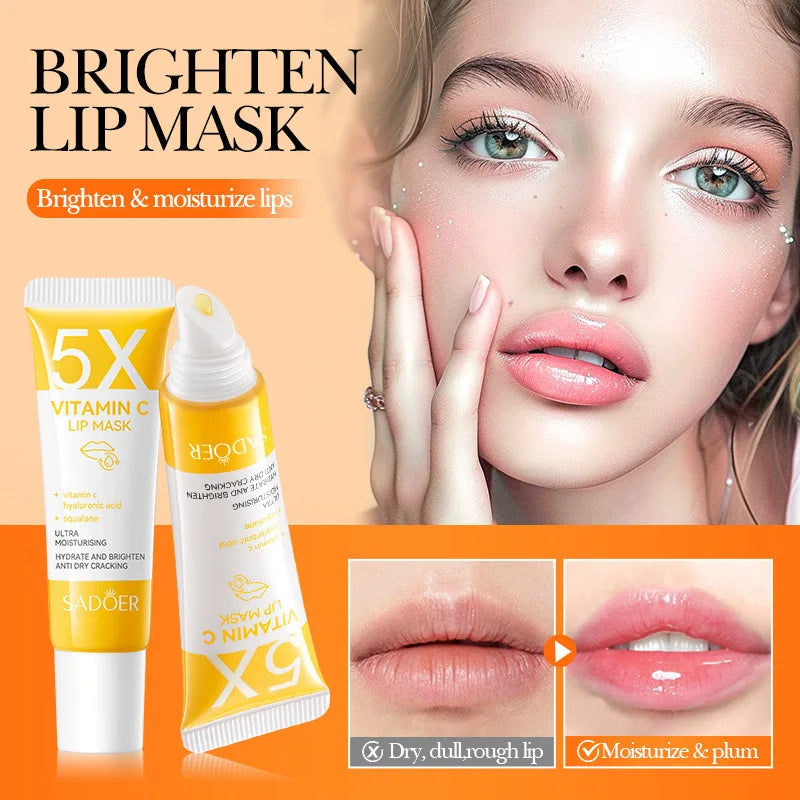 SADOER Moisturizing Lip Mask Lips  Plump Nourishing Hydrating Anti Wrinkles Lip Plumper Cream Lipstick Beauty Koera Skin Care