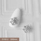 10pcs 3D Alloy Christmas Tree Bells Nail Art Zircon Pearl Metal Manicure Nails Accessories DIY Nail Decorations Supplies Charms