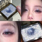 Punk Metallic Glitter Eyeshadow Mousse Matte Shimmer Highlight Pressed Pigments Dark Smoky Purple Pearlescent Eyeshadow Palette