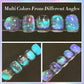 BORN PRETTY 10/15ml 9D Blue Holographic Rainbow Cat Magnetic Gel Nail Polish Soak Off UV LED Manicure Nail Art Varnish