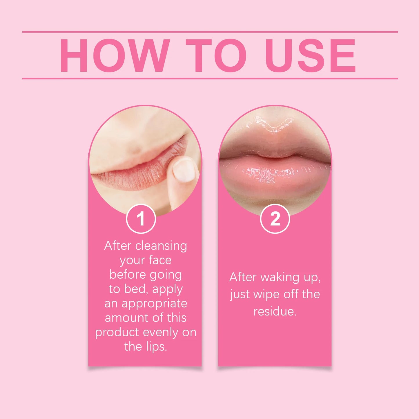 HOYGI Sleep Lip Mask Deep Hydration Lasting Moisturizing Exfoliation Night Lips Care Maintenance Fades Lip Lines Anti Cracked