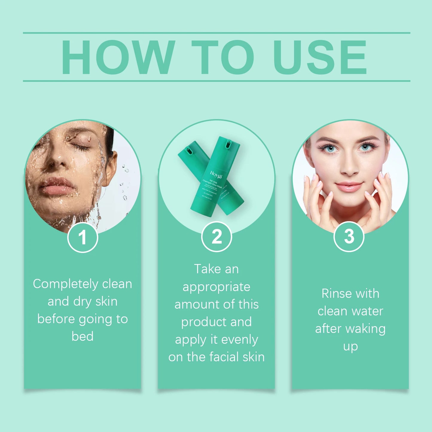 Hydrating Sleeping Mask for Face Moisturizing Night Cream for Dry Sensitive Skin Brightening Facial Care Gel with Vitamin 30ML