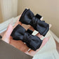 2Pcs Black Bow Small Hair Claw Women Girl Hair Grab Clip Side Clip Forehead Bangs Hair Styling Clip Sweet Headdress