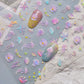 Colorful Water Bubble 5D Nail Art Stickers Goldfish Koi carp Dreamy Polarized Dreamlike Self Adhesive Delicate Manicure Decals
