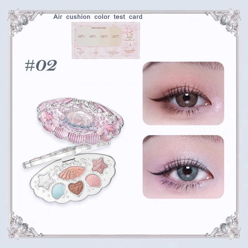 Flower Knows Makeup Bunny Garden Eyeshadows Collection 6-Color Long Lasting Makeup Natural Nudes Waterproof Eye Shadows Palette
