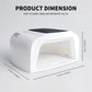 Rechargeable UV LED Nail Art Lamp for Cure Gel Nail Polish 48LEDS Nail Dryer with Motion Sensing Professional Nail Art Tool