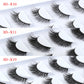 3D Faux Mink Lashes X05 Fluffy Wispy False Eyelashes 5Pairs Reusable Soft Volume Eyelashes Natural Look for Daily & Party Makeup