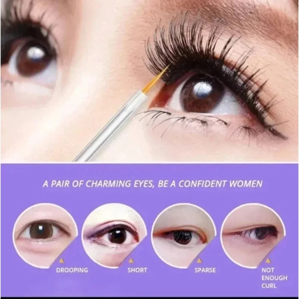 Nourishing Eyelash Serum with Natural Ingredients for Longer Fuller Lashes Christmas Gift Eye Cosmetic Gel Mascara