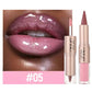 Brown Matte Lip Liner Lipstick Pencil Outlines Lip Contours 2-in-1 Mirror Glass Nude Brown Lip Gloss Makeup Waterproof Non Stick