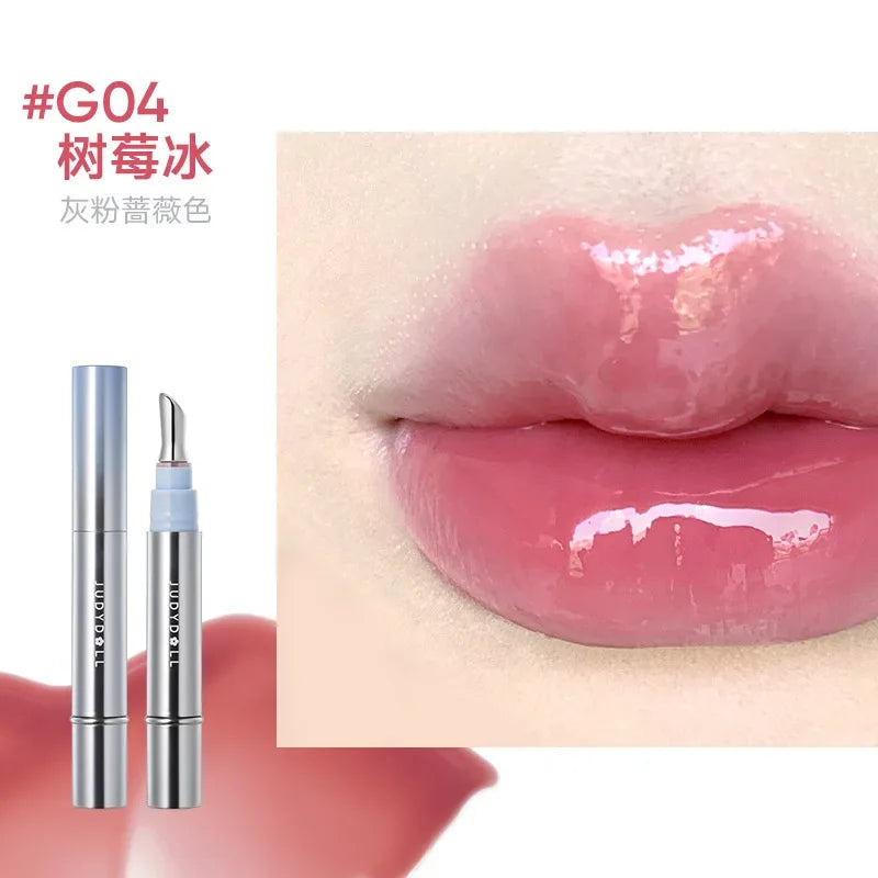 Judydoll Ice Diamond Essence Lip Tint Mirror Water Light Lip Gloss Fading Lip Lines Lipstick Moisturizer Lip Plumping Makeup