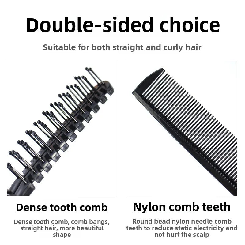 1pc 2 In 1 Double Headed Folding Hair Comb Portable Travel Hair Brush Compact Hair Comb Collapsible Pocket Brush