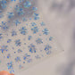 1 piece 5D color crystal star nail stickers high quality love shiny silver hollow smear rainbow flower jelly design nail sticker