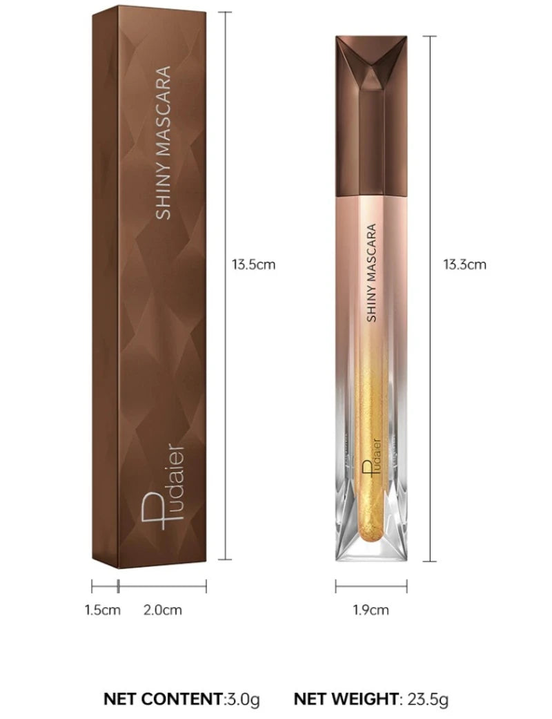 High Quality Perfect Girl Shiny Metallic Lash Mascara Makeup Pearlized Shiny Diamonds Glitter Extension Lashes Mascara Cosmetics