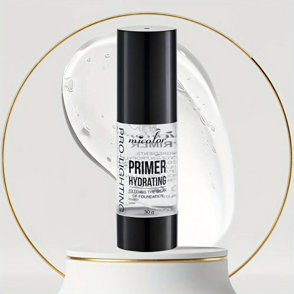 Hydrating 2-in-1 Makeup Primer - Moisturizing & Brightening, Long-Lasting Dewy Finish, Natural Look Gel for Smooth Application