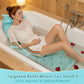 Bathtub Pillow for Full Body Bath Pillow, Thick Bath Cushion for Tub with Foam Beads & Secure Suction Accessories, 127 x 38 cm