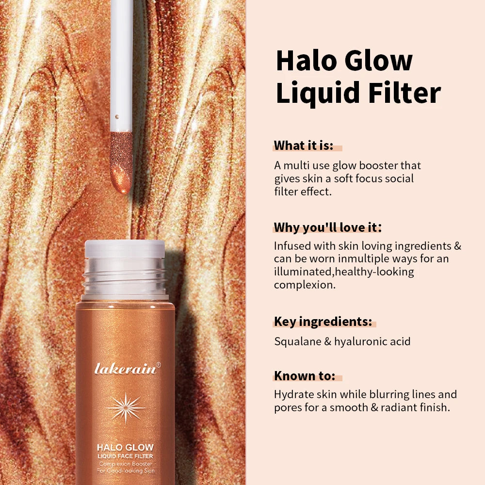 Bronzer Facial Gloss Liquid Highlighter Permanent Setting Contouring Liquid Moisturizes Soothes Long-lasting Effect Face Filter