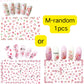 1piece 5D glass fragment nail sticker high quality stained glass window grille design glitter art decoration design nail sticker