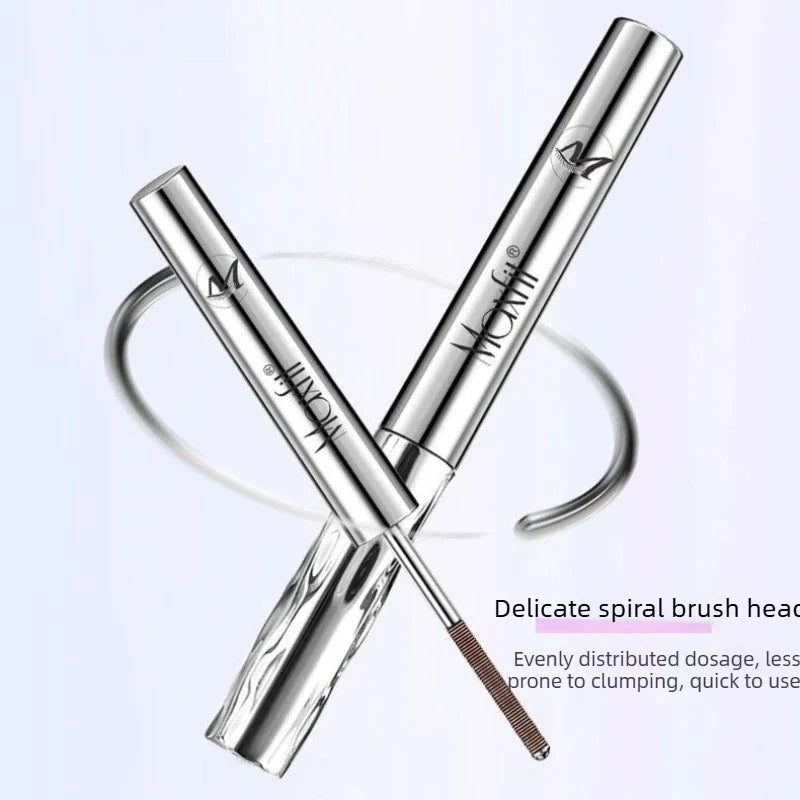 Waterproof Spiral Brush Head Mascara Steel Tube Long-Lasting Easy Apply Beginner-Friendly Party Makeup Mascara