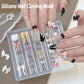 3D Silicone Flower Nail Carving Mold Acrylic Bowknot Floral Stamping Plate Nails Stencils Blossom DIY Clay Mold Nail Template