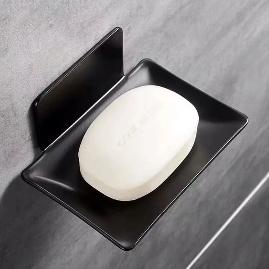 Aluminum Alloy Soap Holder Bathroom Soap Dish With Drain Water Wall Mounted Soap Box Bathroom Accessories