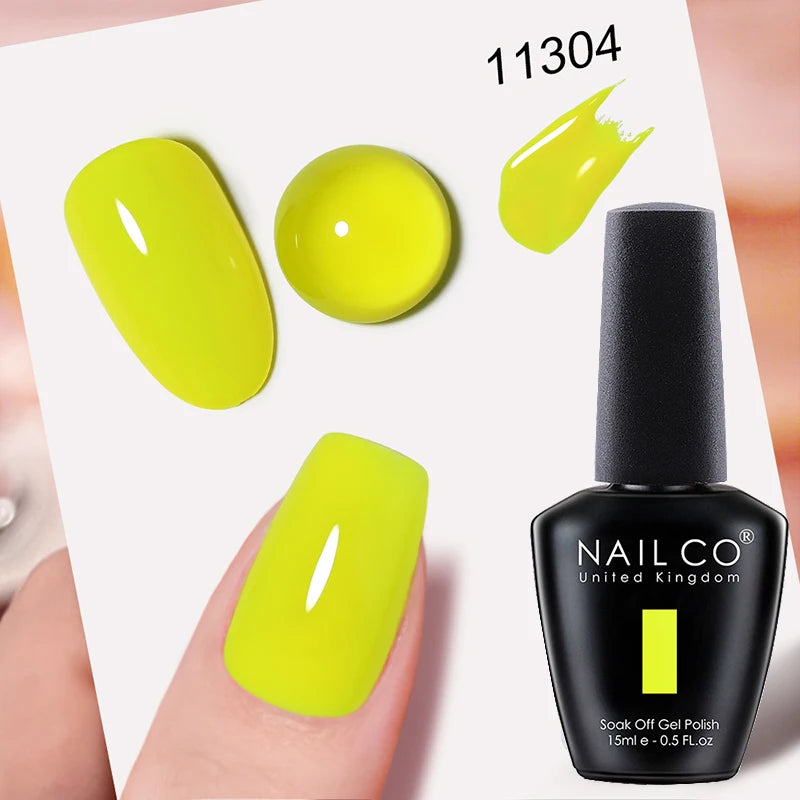 NAILCO 15ml Hema/TPO Free UV Gel Nail Polish Nail Art Manicure Nail Professionals Base Top Varnish Semi Permanent Vernis Nail
