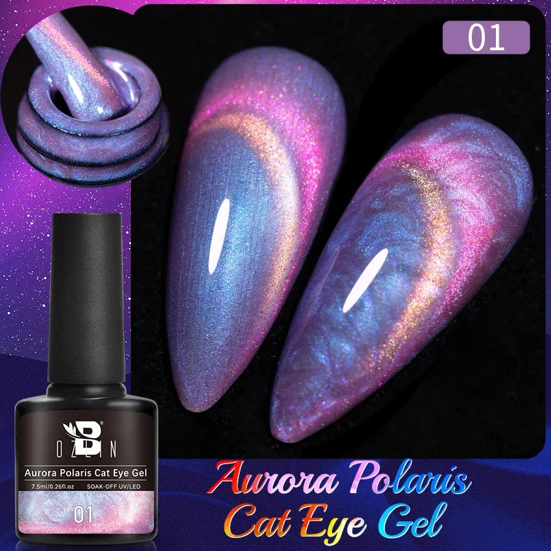 AWStorG 7.5ml Starlit Cat Magnetic Gel Nail Polish Must need Black Gel-Polaris Light Soak Off UV Gel Varnis Semi Permanent DIY
