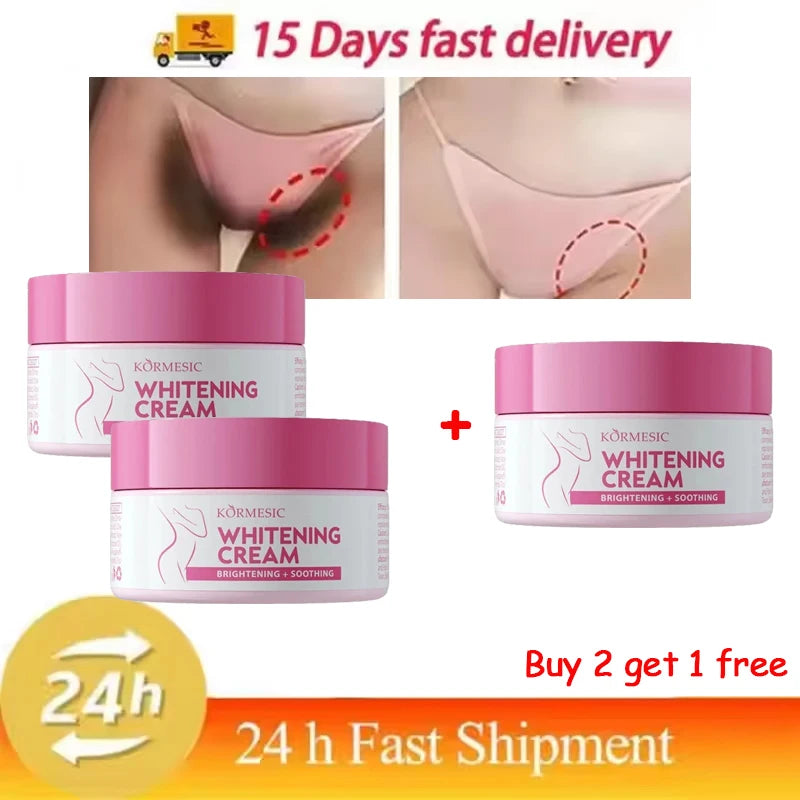 Body Whitening Bleach Cream Brighten Underarm Elbow Knees Joint Removal Intimate Parts Dark Spots Melanin Snow Bleach Cream