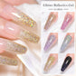 7ml Holographic Reflective Glitter Gel Nail Polish Champagne Gold Sliver Shiny Sparkling Sequins Soak Off UV LED Nail Varnish