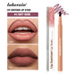 2-in-1 Lip Contour Lip Stain Pen Smudge-proof Non-stick Cup Moisturizing Lip Makeup Cosmetic Dual-Sided Tip Lip Stain & Liner